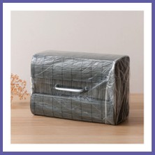 Nida Bambu Kirli Çamaşır Sepeti 35X50 cm - Yuvarlak Kapaklı Gri Nıda