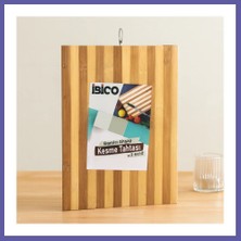 Nida Bambu Kesme Tahtası 26X36X1.2 cm Metal Kulplu Nıda