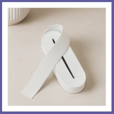 Nida Yassı Paça Lastik 4 cm Beyaz - 10 M Rulo Nıda