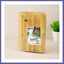 Nida Bambu Kesme Tahtası 2'li Set - 18X28 & 22X32 cm Nıda