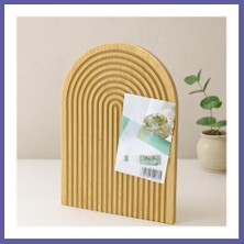 Nida Bambu Servis Tepsisi Sunum Tahtası 22X32 cm (Çift Taraflı) Nıda
