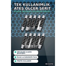 Eldenör Tek Kullanımlık Ateş Ölçer Şerit Derece - Pratik Bükülebilir Vücut Termometresi 1 Adet BX-316783