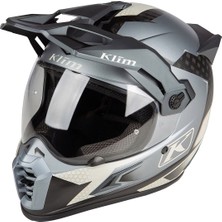 Klim Krios Pro Carbon Charger Adv Rally Motosiklet Kaskı Gri