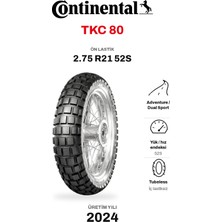 Continental Tkc 80 2.75 R21 52S Ön Motosiklet Lastiği