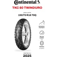 Continental Tkc 80 Twinduro 150/70 R18 70Q Arka Motosiklet Lastiği