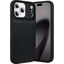 Apple iPhone 17 Pro Max Auto Focus Karbon Kapak - Siyah