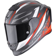 Scorpion EXO R1 Evo Air Carbon Runner Spor Motosiklet Kask Mat Siyah  Kırmızı