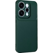 Oppo Reno 15 Auto Focus Karbon Kapak - Koyu Yeşil