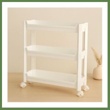Bezos 3 Katlı Tekerlekli Sepet Organizer Raf HB006