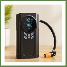 Bezos Akü Takviyeli 4-In-1 Kompresörlü Hava Pompası (12V, Dijital Ekran) HB006