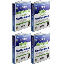 Miray Yayınları 11. Sınıf Matematik , Fizik , Kimya , Biyoloji Tematik Soru Seti 4 Kitap Maarif Model 2027