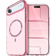 Apple Iphone 17 Air Live Diamond Magsafe Kapak - Pembe