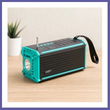 Nida Güneş Enerjili Bluetooth Fm Radyo Usb/tf Mp3 Çalar Fenerli Nıda