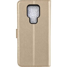 General Mobile GM20 Trend S Plus Kapaklı Telefon Kılıf - Gold
