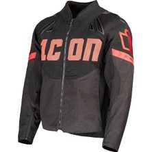 Icon Contra 3 Hero Korumalı Motosiklet Montu Siyah
