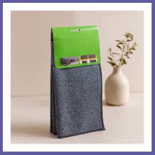 Nida Çift Taraflı Mikrofiber & Tel Bez 4'lü (30X30 Cm) - Zor Kir Için Nıda