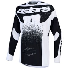Alpinestars Techstar Swan Off-Road Motosiklet Jerseyi Siyah  Beyaz
