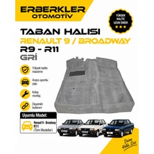 ERBERKLER Renault 9 / Broadway Taban Halısı Gri R9 - R11