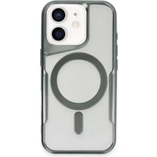 Apple Iphone 11 Kılıf Boyi Magsafe Silikon Kapak - Yeşil