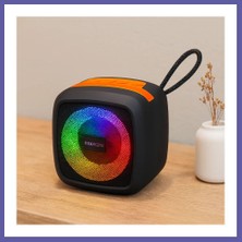 Nida Kablosuz Taşınabilir Bluetooth Hoparlör (Işıklı, Usb/tf, 1200MAH) Nıda