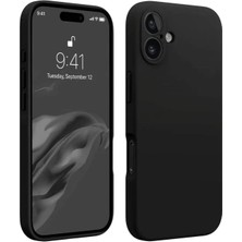 Apple iPhone 16 Plus Kılıf First Silikon - Siyah
