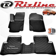 Tr ile Uyumlu Kia Rio Hb 3D Havuzlu Paspas 2006-2011 Arası Siyah 4 Parça Set