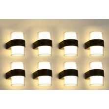 Tr Duvar LED Lamba 12W Gün Işık 3200K Bahçe Teras Iç&dış Mekan Dekoratif LED Aplik Aydınlatm