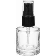 Boş Parfüm ve Kolonya Şişesi 5 ml 10 Adet Boş Cam Siyah Sprey Şişe