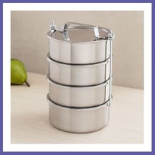 Nida Çelik Sefer Tası 14 cm - 4'lü Set (4.5 cm Derinlik) Nıda