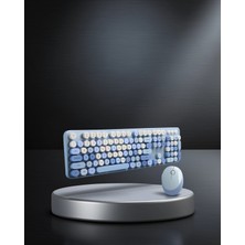Nemere Retro Daktilo Stili Kablosuz Klavye Mouse Seti UCZZZQW02KLAVYEMOUSE