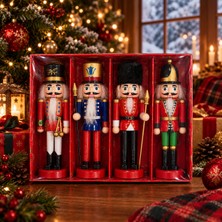 Kurşun Asker Ahşap Dekoratif Eşya (4 Lü SET-13CM)