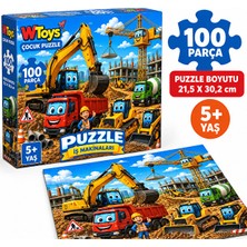S-Online Iş Makinaları 100 Parça Puzzle