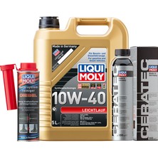 Liqui Moly Dizel Motor Bakım Seti 3'lü | 10W-40 5 L Motor Yağı + Dizel Sistem Temizleyici + Ceratec 300 ml