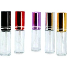 Dbyol Parfüm Şişesi 5 ml (5 Adet) (TEKRAR DOLDURULABİLİR) Metal Sprey ve Kapak Boş