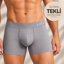 Ece's Design Ece's Buz İpek Erkek Boxer Gri M1001