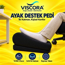 Viscora Ayak Destek Pedi – Masa Altı, Ofis ve Ev Için Visco Iki Katmanlı Kaymaz Ayak Minderi
