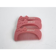 3D Tasarım Hediyelik  Isme Özel Kedi Figürlü Tarak-(5  Adet) Pembe