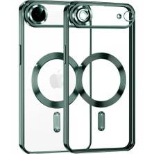 Apple iPhone 17 Uyumlu Air Uyumlu Kross Magneticsafe Kapak - Koyu Yeşil