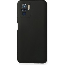 The Gencoo Xiaomi Redmi Note 10 Kılıf Nano Içi Kadife Silikon - Siyah