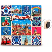 The Gencoo Istanbul Temalı Polyester Magnet ALK5868