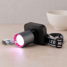 MiraLive 50W Şarjlı Kafa Lambası (Usb Type-C, Dijital, Kademe Ayarlı)