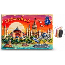 The Gencoo Istanbul Temalı Polyester Magnet ALK5875