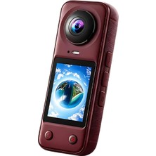 Tr X5 Pro 360 Derece Aksiyon Kamera 4K Çift Lensli 2 x 200° Geniş Açı IPS Ekranlı Panoramik