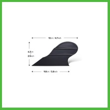 Bezos Saplı Ufak Köşelik Kenar Raglesi Cam Filmi Çekme Aparatı Siyah Arz