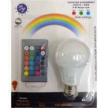 Tr Renk Değiştiren 9W Rgb LED Ampul, RGB3RD20002