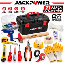 Jackpower 24 Çeşit 352 Parça + Full Takım Çantası Dolu Dolu Alet Hırdavat Takım Çantası Usta Seti STX-352PCS +
