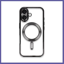 Nida iPhone 16 Uyumlu Kılıf Kross Magneticsafe Kapak - Siyah Nıda