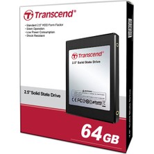 Transcend TS64GPSD330 64 GB PSD330 120/65MB/S 2.5 Inch Ide SSD Harddisk