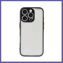 Nida iPhone 16 Pro Uyumlu Kılıf Montreal Silikon Kapak - Siyah Nıda