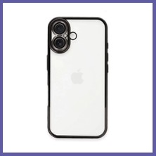 Nida iPhone 16 Uyumlu Kılıf Lensli Silikon - Siyah Nıda